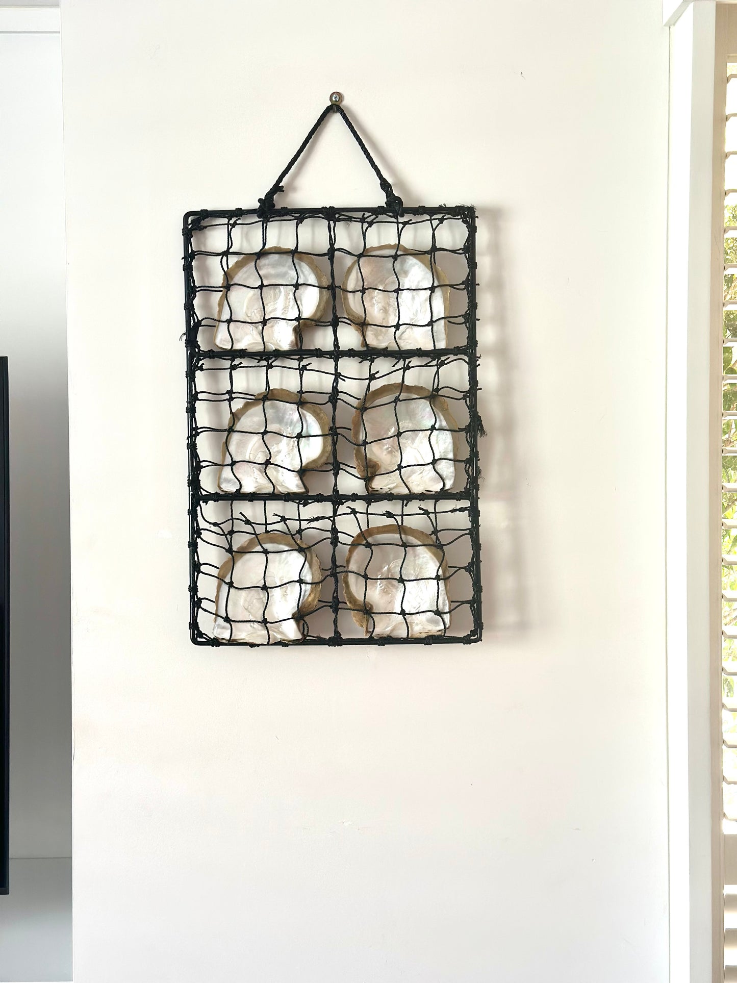 6 pocket pearl shell panel