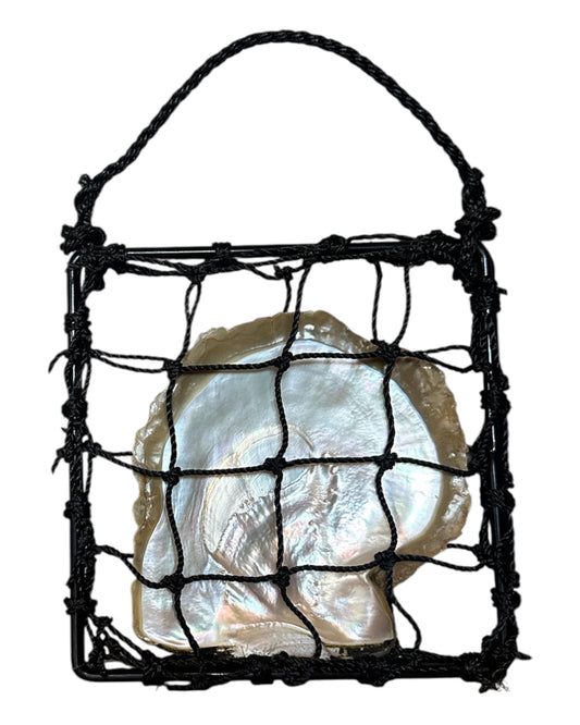 Single pocket pearl shell panel