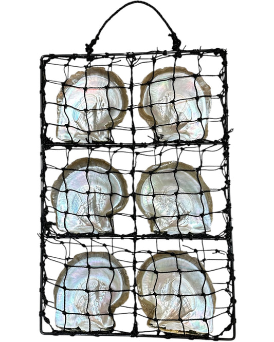 6 pocket pearl shell panel