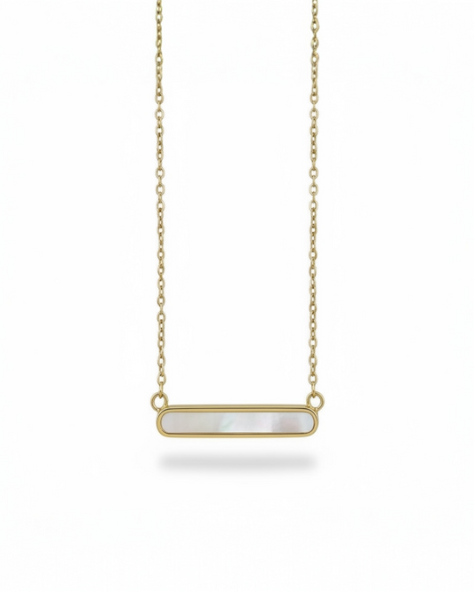 Mother of Pearl Bar Necklace